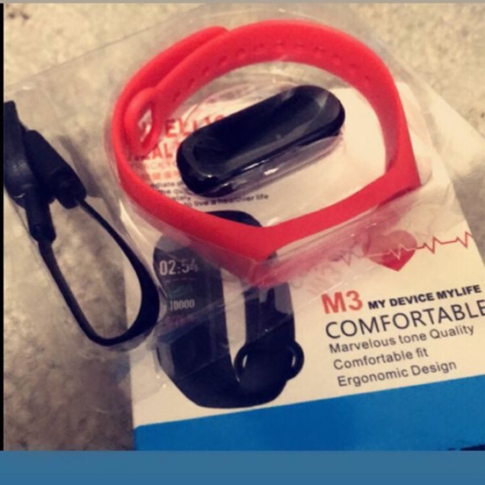 Red smart watch